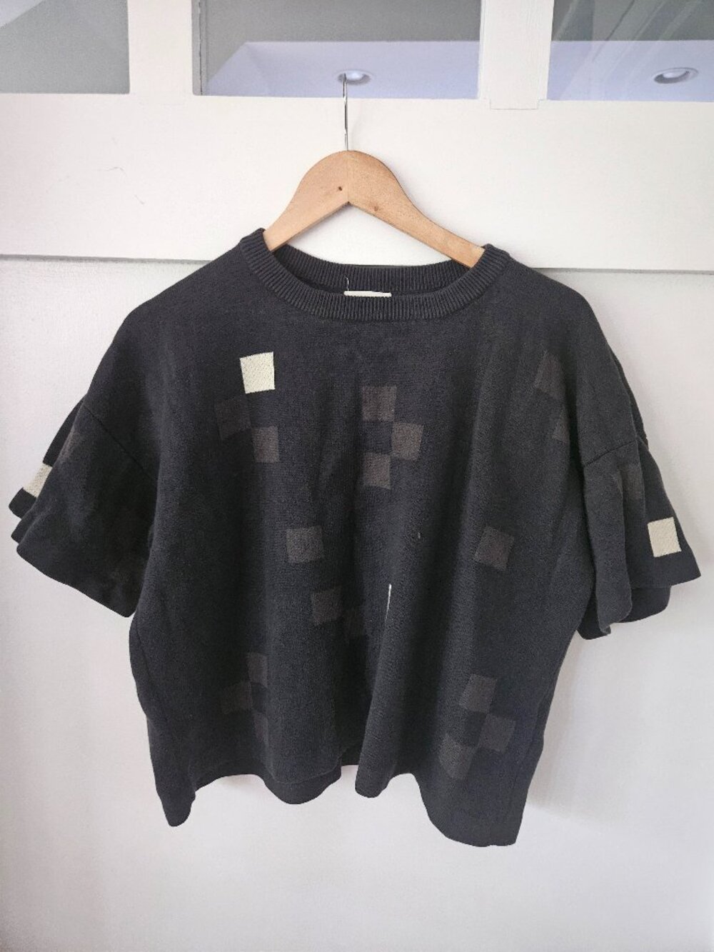 THE ENDERY | Bauhaus Short Sleeve Sweater Tee - M/L